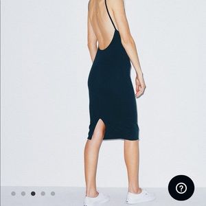 Midi long fitted American apparel dress